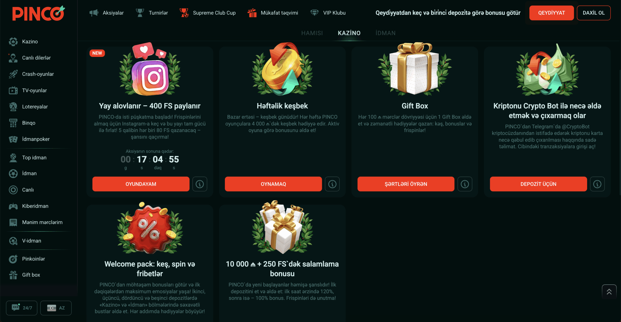 casino bonus
